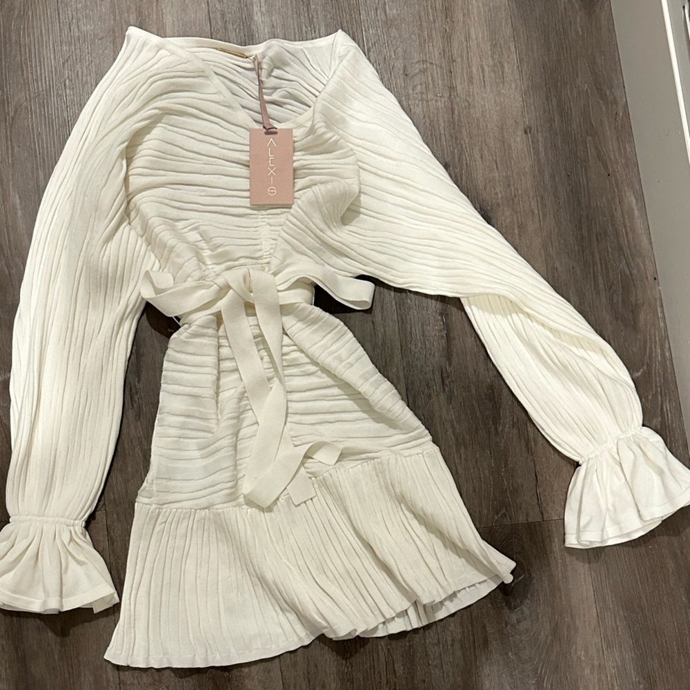 Alexie white Porscha Dress XS